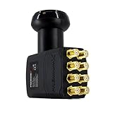 PremiumX Octo LNB 4K für 8 Teilnehmer Direkt SAT 8-Fach LNC 0,1dB Digital HDTV FullHD 3D UHD HD