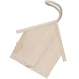 Abaodam Holz Vogelnistkasten mit Futterspender Klein Wetterfest für Sittiche Papageien Garten und Balkon