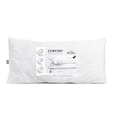 Julius Zöllner® Comfort Kissen 40x80 – Kinderkopfkissen für einen gesunden Schlaf – waschbar bei 60°C & Öko-Tex Standard 100 – Made in Germany, Weiß