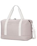 ECOHUB 20L Ryanair Handgepäck 40x20x25, Handgepäck Tasche für Flugzeug, Faltbare Reisetasche Mit Abnehmbar Nass-Tasche, Ryan Airlines Bag 40x20x25, Weekender Damen Herren, Patent Anhängig(Beige)