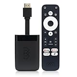 AB-COM Homatics Dongle R 4K Media-Streaming-Client Android TV Mediaplayer Stick mit Fernbedienung Flash eMMC 8GB Chromecast Unterstützt AV1