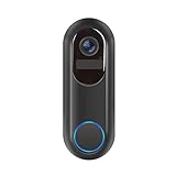 bergxperten halovision Türklingelkamera 1080P Kabellose Video-Türklingelkamera mit Cloud-Speicher, Live-Ansicht, 2-Wege-Talk, Nachtsicht, inklusive Klingelspiel, 2,4 GHz WiFi