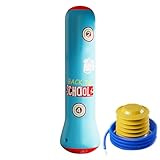 Aufblasbarer Boxsack für – zuverlässiger interaktiver Boxsack für | springender Boxsack | Lustiger Boxsack mit Sandsäcken, Boxzielsack mit Pumpe für Übungen