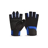 UncleS Halbfinger-Fitness-Handschuh, rutschfest, atmungsaktiv, Trainingshandschuh, Verschleißfestigkeit, Workout, Damen und Herren, Sport, Halbfinger
