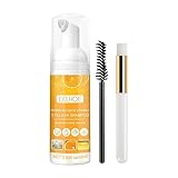 Wimpern-Shampoo für Wimpernverlängerung mit Bürste tragbar für Salon Home Use