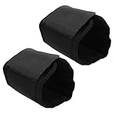 COLLBATH 2 Stück Reitstiefel Schutzhülle Beinwickel Pferdebeinwickel Pferdestiefel Bein Pferde Springstiefel Pferdepflegestiefel Fliegenstiefel Für Pferde Hufglocken Schwarzes Oxford Tuch