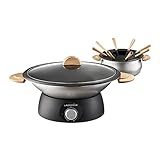 LAGRANGE 349019 Wok/Fondue, klassisches Holz, hell
