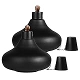 Citronella-Tischfackeln – Ölfackel, Dekoratives Outdoor-Tiki-Fackel-Set Für Terrasse, Garten, Terrasse Oder Hinterhof | Nachfüllbare Mückenabweisende Öllampen Für Mahlzeiten Im Freien