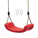 Kinder Ersatzschaukelsitz, Nostalgie Outdoor Schaukelsitz Anti-Rutsch, Haltbarer Outdoor & Indoor Ohrensessel mit Verstellbarem Seil, Schwerlast, Ersatzschaukel für Klettergerüste