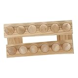 WRITWAA 1 Stück Schmuckständer Handringhalter Für Schmuck Aufkleber Ohrring-aufbewahrungsständer Ringschale Stand Ringanzeige Champing-ringhalter-display Schmuckregal Gestell Brown Hölzern