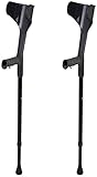 Krücken für Erwachsene, Verstellbarer und bequemer Handgelenkgriff for Männer/Frauen mit bequemem Griff Blackwalking Stick Leichter Arm Cru