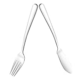 GLEAVI Edelstahl Western Cutlery Teilig Fischbesteck Fischmesser Fischgabel Ergonomisch Ausbalanciert Langlebig für Restaurant und Zuhause Hochwertiges Dinnerware