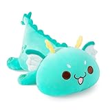 shownicer Plüschtier Drache Kuscheltier Stofftier Kawaii Drache Plüsch Kissen Spielzeug Dragon Plush Wurfkissen Geschenk für Kinder Mädchen 12+ Jahre (Blau, 25cm)