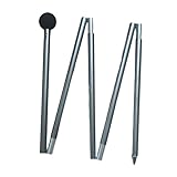 Ronyme Zeltstange Zeltstangenhalterung Fünf Abschnitte Multifunktionale Unterstützung Shelter Building 2M Tarp Pole, Grau