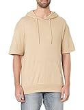 Jack & Jones Men's JACOVERSIZED SS Hoodie Kapuzenpullover, Fields of Rye, L