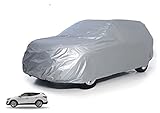 XXL Autoschutzhülle SUV groß Auto Abdeckung - Car Cover - Autozubehör Autoplane Silber Hülle Plane wasserdicht - für alle Arten von PKW / KFZ Autoabdeckung Abdeckplane
