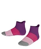 FALKE Unisex Kinder Stoppersocken Colour Block K Hp Baumwolle rutschhemmende Noppen 1 Paar, Blau Deep Lilac 6963, 27/30 EU