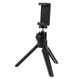 HEALSOPTHY Mini Stativ mit Kugelkopf für Smartphone und Mini projektor Tragbarer Handyständer für Kamera und Live übertragung Einstellbares Desktop Tripod für Videos Videoanrufe und Vlogging