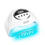 JODSONE 320W UV LED Nagellampe mit Auto-Sensor, 72 Dual-Licht-Rotlicht-LEDs & 4 Timern(10/30/60/99s) – Professioneller Nageltrockner für Finger/Zehennagel und für Alle Gel Nagellack,Gelnägel,Shellac