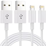 iPhone Ladekabel,Lightning Kabel [2Pack1M] MFi-Zertifiziert iPhone Kabel USB Lightning kabel Für Apple iPhone 14 13 Pro Max Mini XS XR X 8 7 6 6s Plus 5 SE, iPad Air(Weiß)