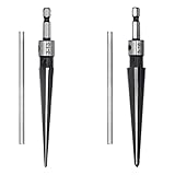 2 Stück Konische Reibahle, Handreibahle, Reibahlen, Kegelreibahle, für Fasen und Endstifte, Zum Bohren Loch 3-13mm und 5-16mm