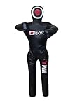 Lisaro Kunstleder - Wurfpuppe - Grappling - Dummy für MMA Kampfsport, Jiu Jitsu, Judo, Ringen, Wrestling. Gefüllt. Große: 145 cm