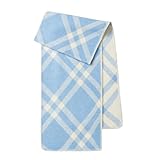 CMZYBBD Schal Herbst Winter Wollschal Für Frauen - Doppelseitige Warme Damenschals & Wraps, Damenschals Für Kaltes Wetter-blau-185 * 30 cm