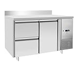 METRO Professional Kühltisch GCC21002D-BS, Edelstahl, 135 L, Luftkühlung, silber