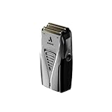 Andis 17240 TS-1 Pro-Foil Lithium-Ionen-Kabel-/Akku-Folienrasierer mit superweichen Titanschneidern – für eine gründliche, sanfte Rasur – wasserdichter Doppelspannungsrasierer mit Ladegerät – Grau