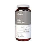 Vitaler's MSM (Organischer Schwefel) 1000 mg -120 Kapseln, Vegan, 4 Monate Nahrungsergänzung, ohne Konservierungsstoffe, reine Zusammensetzung