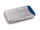 Pelikan Großraum-Tintenpatronen Edelstein Ink, Topaz (türkis/blau) im Metalletui, 6 Stück