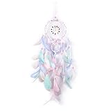 FuninCrea Traumfänger mit Feder, handgefertigter indischer Stil Traumfänger für Wandbehang Wohnkultur Ornamente, 3D Dreamcatcher Boho Hängende Wand Dekor für Wohnzimmer, Schlafzimmer, Schlafsaal