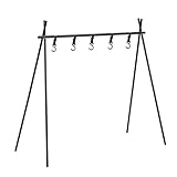 Tragbarer Kleiderständer, zusammenklappbarer Kleiderständer, zusammenklappbar, für den Boden, robustes Stativregal, Reisewäscheständer zum Aufhängen, leichte Küchenutensilien