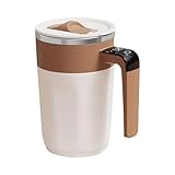 Generico Elektrische Protein-Shaker-Flasche - Silikon ABS PP 400 ml 87 x 70 x 140 mm | Automatische Mischung Kaffee mit Temperaturanzeige, Fitness-Getränke, Bürogetränke | von