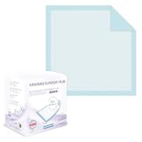 ARNOMED Krankenunterlagen 60x60cm, 30x saugstarke Inkontinenzunterlagen Einweg, Wickelunterlage für Babys, 5-lagige Zellstoff Unterlagen fürs Bett bei z.B. Inkontinenz, Wickelunterlage Einweggebrauch