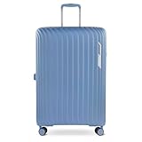bugatti Hera Hartschalen-Koffer L mit 4-Rollen, Leichter Reise-Koffer aus PP Light in Denim