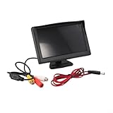 5 Zoll AHD 1080P Auto Rückfahrmonitor mit wasserdichter Rückfahrkamera für alle Wetterbedingungen