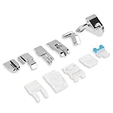 11 Stück Multifunktions Nähfuß, Nähfüsse, Zubehör Set, nähmaschinen zubehör, Kompatibel mit W6, Brother, Singer, Privileg, Janome, Husqvarna und Anderen Nähmaschinenmarken
