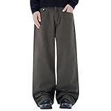 Hosen Herren Stretch Straight Jeans Baggy, Loose Fit Jeanshose Gerader Schnitt Freizeithose Casual Stretchjeans Vintage Pants Skater Weites Bein Herren Für Kreativszene-Treffen