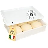 Zama4Zingo Pizzaballenbox 40x30x7cm 1x Box & 1 Deckel | Gärbox Stapelbar | Teigwanne | Pizza- und Brotteig, Teiglinge | Kühlschrankgeeignet, Pizzateigbehälter, Pizzabox | Box | Aufbewahrungsbox