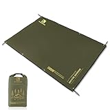 HIKEMAN wasserdichte Zeltunterlage Campingzelt Plane - Mehrzweck Zeltplane Camping Zelt Tarp,Picknickdecke für Camping,Picknick,Strand,Wandern (Armee grün)