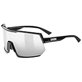 uvex sportstyle 235 - Sportbrille für Damen und Herren - 100% UVA-, B, C Schutz - druckfreier Sitz & perfekter Halt - black/silver - one size