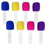 Abaodam 8 Stück Teiliges Bunte Plastik Mikrofon Attrappen Candy Tubes für Karaoke Geburtstag Party Show Requisiten Realistische Bühnenmikrofone