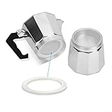 Silikon-Ersatzdichtung für Espresso-Mokka, für Kaffeekanne, Multi-Size-Kompatibilität (9 Tassen)