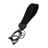 DIEKE Uni PU-Leder Autoschlüssel-Schlüsselhalter Outdoor Anti-Verlust-Schlüsselanhänger Ringe Taille Geldbörse Schlüsselanhänger