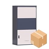 Versandbox für den Außenbereich, großer Anti-Diebstahl-Briefkasten, wandmontierter Briefkasten, abschließbare Dropbox für sichere Lieferungen auf der Veranda