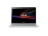 Sony VAIO SVF14A1M2ES 35,6 cm (14 Zoll Touch) Notebook (Intel Core i5 3337U, 1,8GHz, 8GB RAM, 750GB HDD, NVIDIA GF GT 735M (2GB), DVD, Win 8) silber