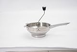 mit 3 Lochdurchmessern Sieb Einsätze Mühle Presse Premium, Passiergerät aus Edelstahl mit Siebeinsatz, für Suppe Marmelade Baby Brei Saucen
