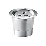 Wiederverwendbarer Filterbecher, Edelstahl Kaffeepadfilter mit 3 Löchern, Abnehmbare Kaffeefilter, Kaffeefilterbecher für Kaffeemaschine