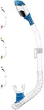 Cressi Schnorchel ES258820, Transparent/Blau, Einheitsgröße